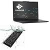 BoxWave Keyboard Compatible with System76 Lemur Pro (14 in) - AquaProof USB Keyboard, Washable Waterproof Water Resistant - Jet Black view 1