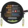 6 Foot - Gotham GAC-4/1 (Black) Star-Quad Center-Channel Subwoofer Cable with Amphenol ACPR-SWH Die-Cast, Gold Plated RCA Connectors  Directional view 1