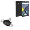 BoxWave Smart Gadget Compatible with YU nique Plus - AllReader SD Card Reader, microSD Card Reader SD Compact USB - Jet Black view 1