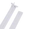 Aspen Creative 15012-11A, 4' White Faux Silk Fabric Cord & Chain Cover, Easy to Install for Lighting Fixture, Cable Management, Lamp Wire Cover view 1
