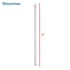 Aspen Creative 15012-11A, 4' White Faux Silk Fabric Cord & Chain Cover, Easy to Install for Lighting Fixture, Cable Management, Lamp Wire Cover view 3