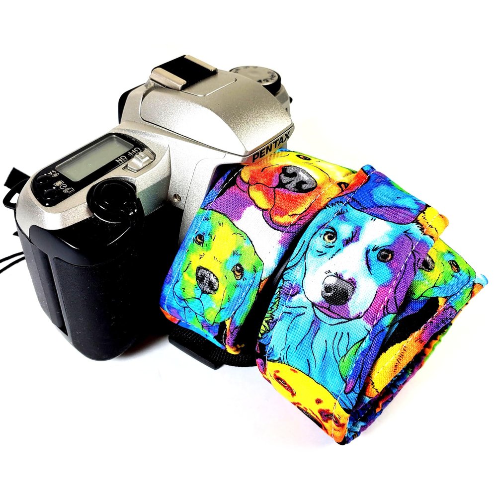 Dog Camera Strap, Rainbow Dogs Camera Strap Universal DSLR Neck & Shoulder Strap, Photography Accessory, Gift for Men & Women