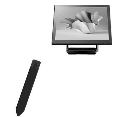 BoxWave Stylus Pouch Compatible with FEC XP-3682W (21.5 in) - Stylus PortaPouch, Pen Stylii Holder Carrier Portable Self-Adhesive - Jet Black