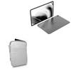 BoxWave Case Compatible with Teclast T40 - Quilted Carrying Bag, Soft Synthetic Leather Cover w/Diamond Design - Cool Grey view 1