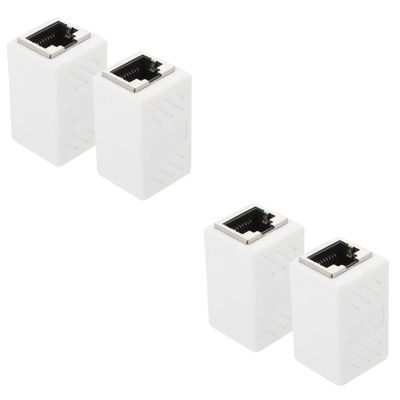 Baluue 4pcs Female to Female Ethernet Coupler Adapter Compatible Durable and Construction for Reliable Network Connectivity