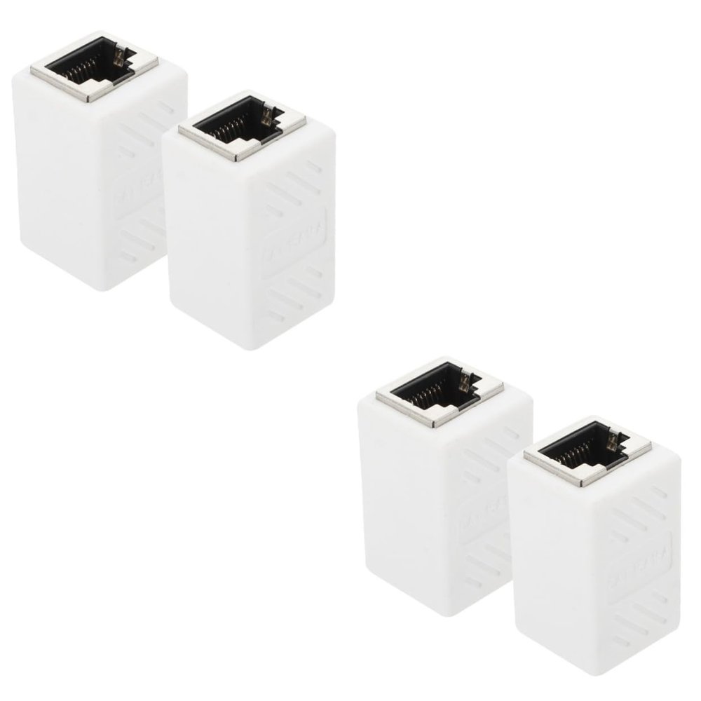 Baluue 4pcs Female to Female Ethernet Coupler Adapter Compatible Durable and Construction for Reliable Network Connectivity