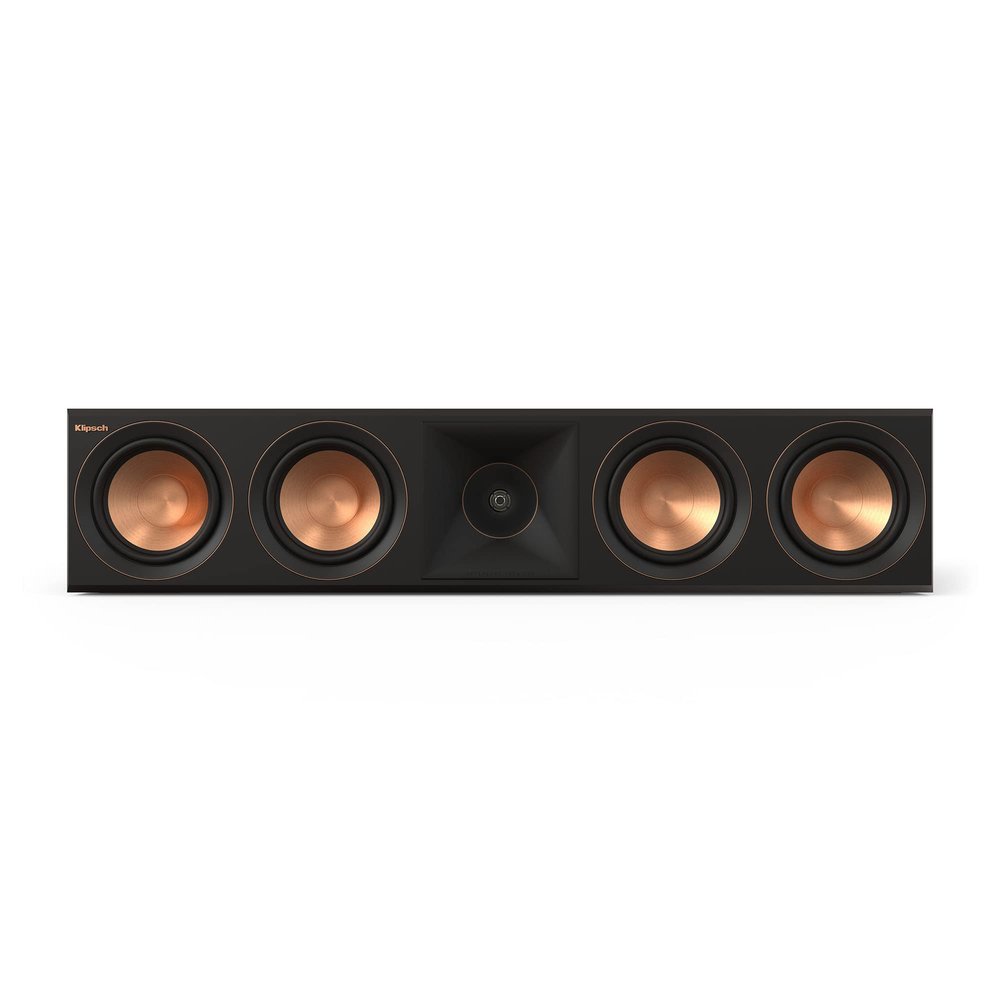 Klipsch Reference Premiere RP-504C II Center Channel Home Theater Speaker with Updated Tractrix Horn and Port Technology and 5.25 Cerametallic Woofer for Crystal-Clear Dialogue in Walnut (Renewed)