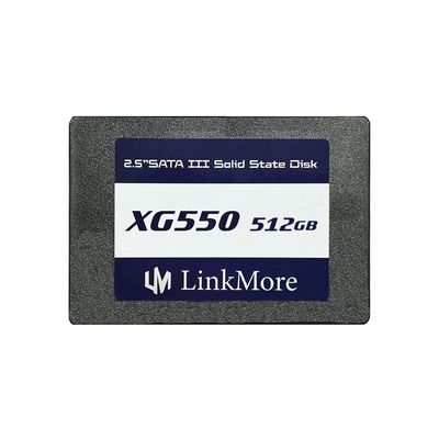 LinkMore XG550 512GB 2.5'' SATA III (6Gb/s) Internal SSD, Solid State Drive, Read Speed Up to 540MB/s, 2.5 inch for Laptop and PC Desktop