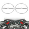XMMT Chrome Motorcycle Front Fairing Mount Audio Speaker Trim Grill Covers for Harley Touring Electra Glide Street Glide Trike Tri Glide Ultra Limited 1996-2013 view 3