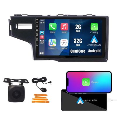 [2G+32G] Carplay Android Auto Touchscreen Autoradio Car Stereo GPS Navigation FM Radio Head Unit WiFi Mirror Link Multimedia Player GPS Radio DSP Forhonda fit 2014-2017