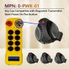 3 Pack of 0-PWK-01 Key Cap, Compatible with Magnetek Transmitter Start Power On Flex Button, Fit for The Magnetek Enrange Flex EX Industrial Radio Remote Controls,4PB,6PB,8PB,12PB TX transmitter units view 2