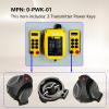 3 Pack of 0-PWK-01 Key Cap, Compatible with Magnetek Transmitter Start Power On Flex Button, Fit for The Magnetek Enrange Flex EX Industrial Radio Remote Controls,4PB,6PB,8PB,12PB TX transmitter units view 4