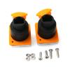 ZBLZGP RJ45 Panel Mount Network Ethernet Signal Connector IP65 Waterproof Coupler RJ45 Panel Socket CAT5 CAT6 (2PCS Yellow) view 3