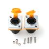 ZBLZGP RJ45 Panel Mount Network Ethernet Signal Connector IP65 Waterproof Coupler RJ45 Panel Socket CAT5 CAT6 (2PCS Yellow) view 4