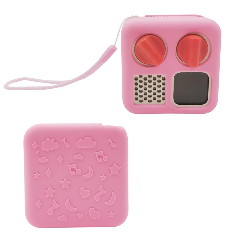 Anti-Slip Silicone Cover for YOTO Mini Audio Player, Protective Sleeve Case for Mini Player; Accessory for Kids Music Players (Case Only) (Pink)