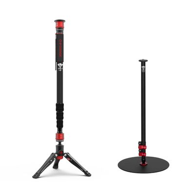 IFOOTAGE 71" Monopod for Cameras and Round Base Monopod, Lightweight Telescoping Monopod, Professional Aluminum Camera Monopod, Compatible with Sony Nikon DSLR Cameras, Cobra 3 A180T/Cobra 2