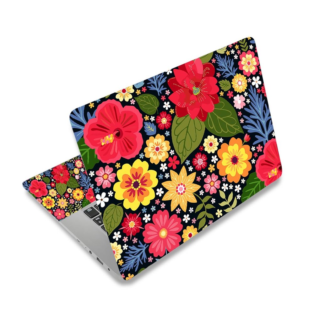 12.1 13 13.3 14 15.4 15.6 Inches Laptop Skin Sticker Decal Universal Netbook Skin Sticker Reusable Notebook Art Decal Protector Cover Decal (Multiflora)