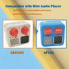 Anti-Slip Silicone Cover for YOTO Mini Audio Player, Protective Sleeve Case for Mini Player; Accessory for Kids Music Players (Case Only) (Blue) view 4