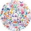 100Pcs Marine Life Stickers for Water Bottles, Fish, Jellyfish, Turtles Stickers for Hydro Flask Laptop Scrapbook Party Supplies, Waterproof Sea Animal Decals view 1