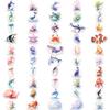 100Pcs Marine Life Stickers for Water Bottles, Fish, Jellyfish, Turtles Stickers for Hydro Flask Laptop Scrapbook Party Supplies, Waterproof Sea Animal Decals view 2