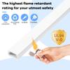 126in Cord Hider Kit, ZhiYo Wire Hiders for TV on Wall, Paintable Cable Management Kit, Wire Cover for Wall Mount TV, White Cable Raceway, Cord Cover Wire Management Kit, 8 x L15.7in W1.18in H0.67in view 4