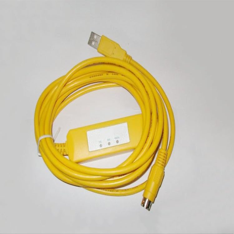 for USB-AFC8503 Programming Cable GT01 GT10 GT11 GT21 GT30 Series Touch Panel Programming Cable 2nd Generation Yellow Length: 3 Meters