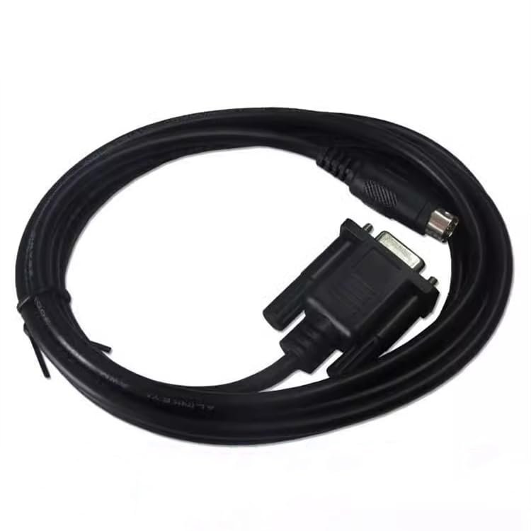 Compatible TD-DVP-CAB0 PLC Cable TD210,TD220 Touch Panel Connection DVP Series Black : 3 Meters
