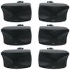 Rockville WET-44 PRO Dual 4" 70V Wall Mount Speakers, Black, 4-Way Swivel, IPX55 Indoor/Outdoor Weatherproof, 45W RMS, 70V Taps (30W/15W/7.5W/3.75W) 6 Ohm, Wide Dispersion, Waterproof Cabinet (3 Item) view 1