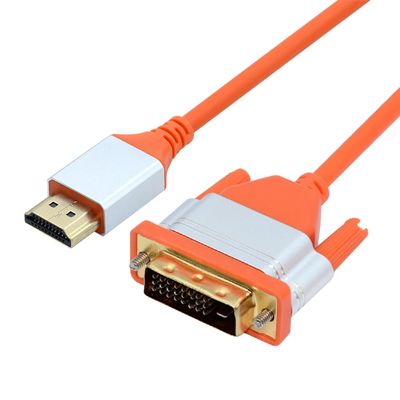 cablecc Ultra Soft High Flex 4K HDMI to DVI HDTV Cable Hyper Super Flexible Cord High Speed Type-A Male to 24+1 Male for Computer HDTV 100cm