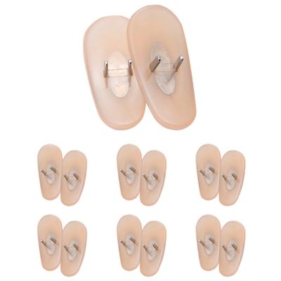 6 Pairs Replacement Nose Pads Flesh Nose Pieces for Ray-Ban Aviator RB3025/Aviator RB3044/RB3261/RB3445/RB3483/RB3506/RB3519/RB3516/RB3293/RB3267/RB3362/RB3026/RB3490/RB3522 Sunglass