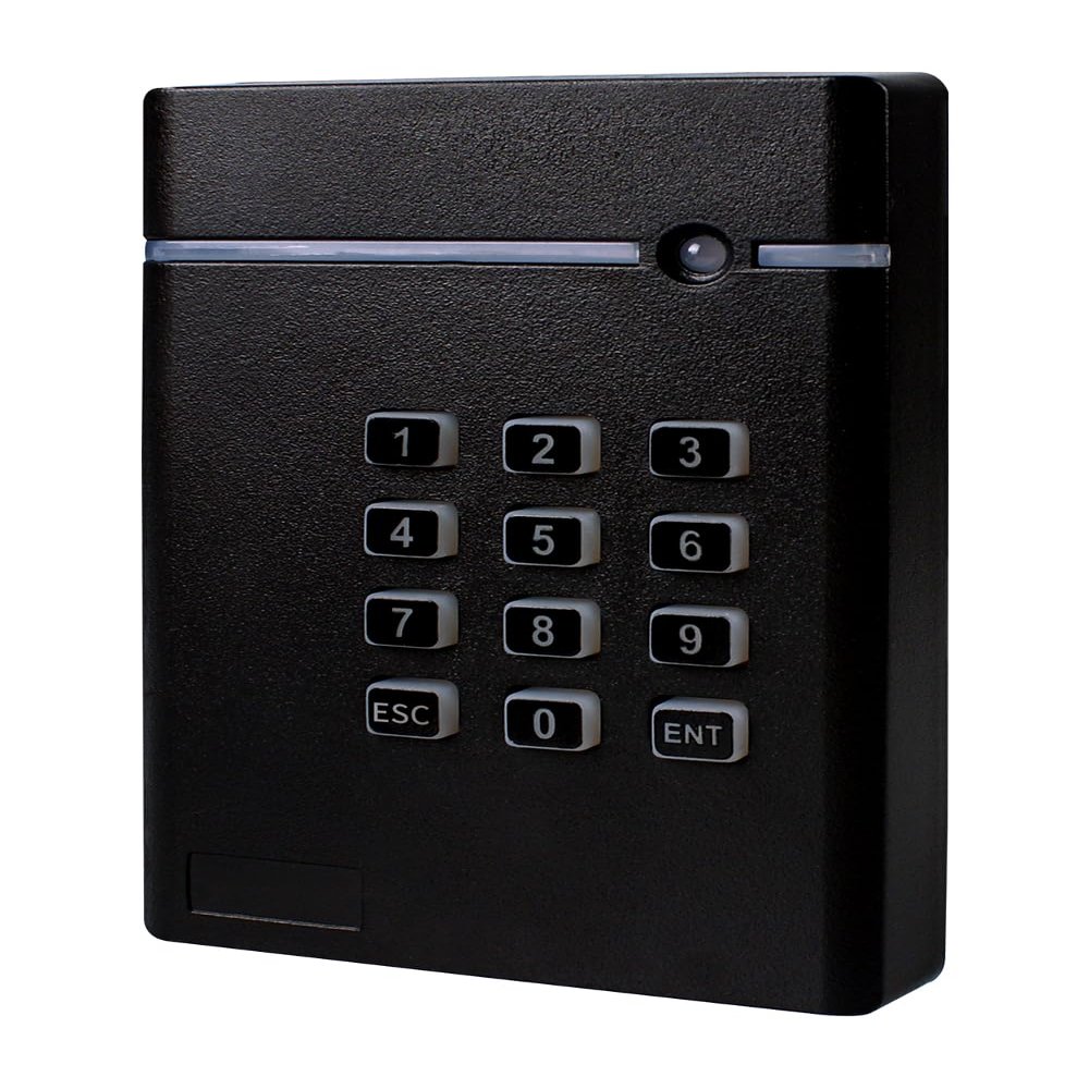 125Khz ID Access Control Card Reader ABS Material Outdoor Waterproof Password Button Wiegand 26 34 Format 13.56Mhz IC Non-Contact NFC Read Head (KA307, 125Khz, Wiegand 26/34)