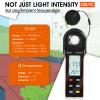 Kethvoz Digital Illuminance Light Meter, 400,000 Lux/FC Illuminance Tester with 270 Rotating Sensor, Data Logging, for Indoor Plants, Greenhouse, Grow Tent, Aquarium, Photography Lighting Measurement view 3