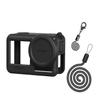 Coyktonty Silicone Cover for DJI Action 4/Action 3, Protective Case Accessories for OSMO Action 4 3, Silicone case/Lost-Proof Strap/Neck Strap/Lens Cap-4in1 Set (Black) view 2