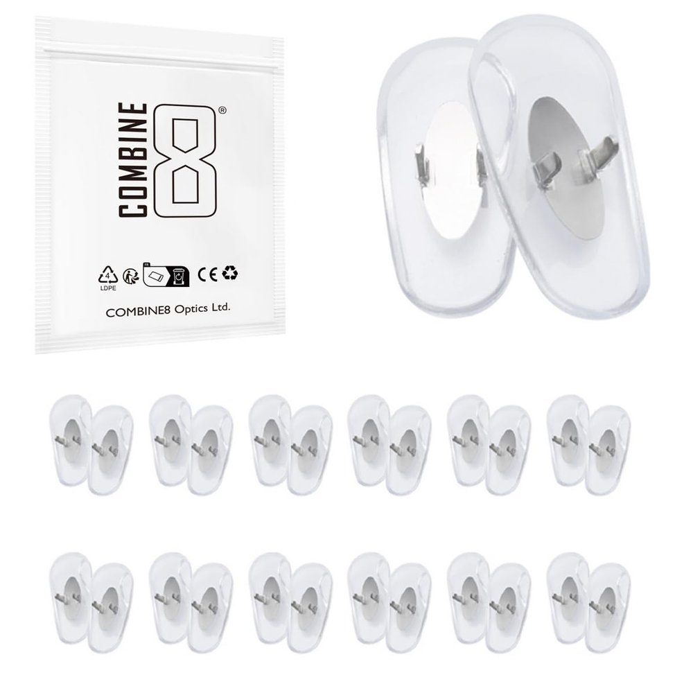12 Pairs Replacement Nose Pads Clear Nose Pieces for Ray-Ban Aviator RB3025/Aviator RB3044/RB3261/RB3445/RB3483/RB3506/RB3519/RB3516/RB3293/RB3267/RB3362/RB3026/RB3490 Sunglass