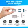 USB Coupler 2 Pack, Aluminum Shell USB 3.0 Type-A Female to Female Extension Adapter Connector, Support 5Gbps Data Transfer and Fast Charge for Connecting Extension Two USB-A Male Ends Cable view 2
