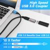 USB Coupler 2 Pack, Aluminum Shell USB 3.0 Type-A Female to Female Extension Adapter Connector, Support 5Gbps Data Transfer and Fast Charge for Connecting Extension Two USB-A Male Ends Cable view 3