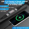 USB Coupler 2 Pack, Aluminum Shell USB 3.0 Type-A Female to Female Extension Adapter Connector, Support 5Gbps Data Transfer and Fast Charge for Connecting Extension Two USB-A Male Ends Cable view 4