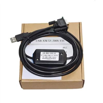 Compatible USB-XW2Z-200S-VH PLC Programming Cable CQM1H CPM2C Series Programming Upload Download Cable Cable Black : 3m