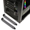 Hemobllo 60pcs Pci Slot Covers Black Metal Mesh Plate for Computer Chassis Ventilation Easy to Install and ATX Cases - view 2