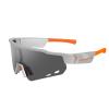 Bluetooth Smart Sports Sunglasses, IPX5 Polarized Audio Sunglasses Magnet Charging Open Ear Cycling Running Bluetooth 5.2 Glasses for Men Orange and Silver view 1