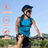 Bluetooth Smart Sports Sunglasses, IPX5 Polarized Audio Sunglasses Magnet Charging Open Ear Cycling Running Bluetooth 5.2 Glasses for Men Orange and Silver view 2