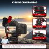 IFOOTAGE Gazelle Travel Tripod TA3B with Komodo Fluid Head K3,62/157.5cm Aluminum Alloy Tripod Kit for Camera,Smartphone Live Streaming Vlog Sony Nikon Canon Fuji DSLR,Load 11lbs,TA3B+K3 view 4