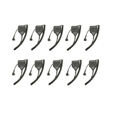 10 Pack HKLN4606 HKLN4606A HMN9030 Remote Speaker Mic Shoulder Speaker Microphone for CP200 CP200D CP200XLS CP100D CP185 PR400 BPR40 RDU4100 RDU4160D RMU2040 RMU2080D RMV2080 GP88 GP300 DTR700 Radio