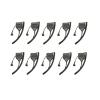 10 Pack HKLN4606 HKLN4606A HMN9030 Remote Speaker Mic Shoulder Speaker Microphone for CP200 CP200D CP200XLS CP100D CP185 PR400 BPR40 RDU4100 RDU4160D RMU2040 RMU2080D RMV2080 GP88 GP300 DTR700 Radio view 1