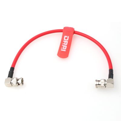 DRRI Canare 12G-SDI 4K UHD Right-Angle BNC to Right-Angle BNC Coaxial Cable for CINEPAD7 Video Monitor