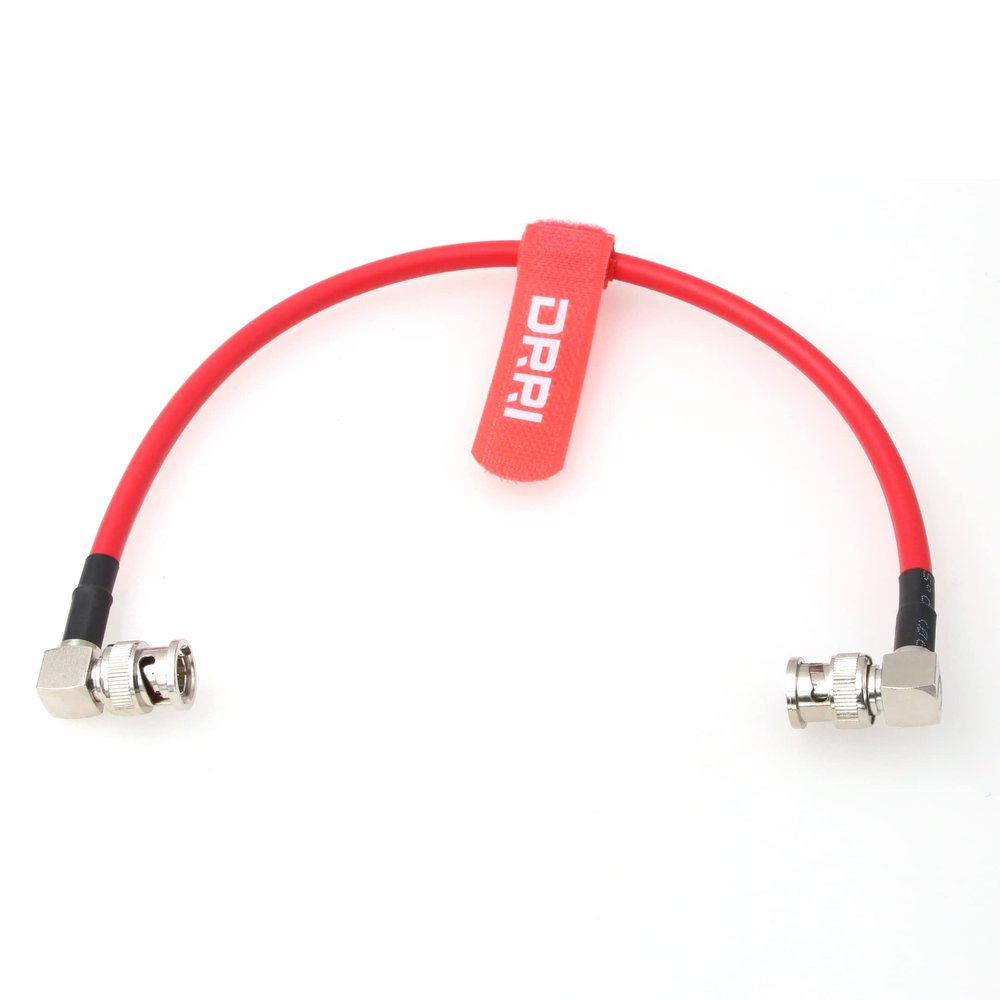 DRRI Canare 12G-SDI 4K UHD Right-Angle BNC to Right-Angle BNC Coaxial Cable for CINEPAD7 Video Monitor