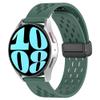 Waekethy Band for Amazfit GTR 4/GTR 3, 22mm Watch Strap with Folding Clasp Breathable Silicone Replacement band Compatible with Garmin Vivoactive 4/Venu 2/Forerunner 255/265 Music (Green+yellow) view 2