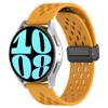 Waekethy Band for Amazfit GTR 4/GTR 3, 22mm Watch Strap with Folding Clasp Breathable Silicone Replacement band Compatible with Garmin Vivoactive 4/Venu 2/Forerunner 255/265 Music (Green+yellow) view 3