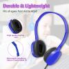 ZNXZXP Classroom Headphones Bulk 30 Pack for School Students,Wholesale Earphones Class Set of Headphones for Students Group Learning, Computer Lab, Library, Online Lesson and Testing Multi Color view 3