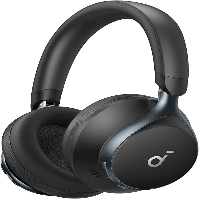 Soundcore by Anker, Space One, Active Noise Cancelling Headphones, 2X Stronger Voice Reduction, 40H ANC Playtime, App Control, LDAC Hi-Res Wireless Audio, Comfortable Fit, Clear Calls (Renewed)